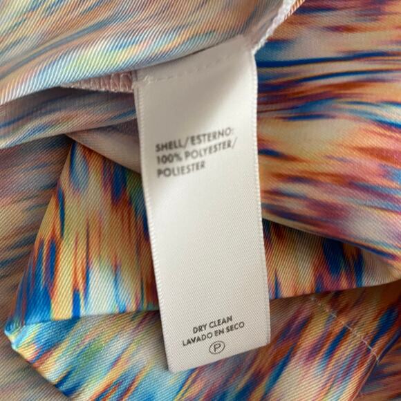 Rebecca Minkoff Lima Mini Dress SZ 10‎ Multicolor Retro Mod Long Sleeve Occasion - Picture 9 of 9